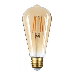 LED CETLE ST64 8W 700LM 2500K E27 220-240V GOLDEN GLASS – DIMMABLE