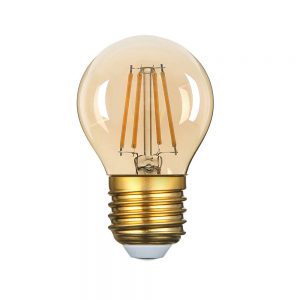 LED BULB E27 G45 4W 320LM 175-265V 2700K GOLDEN GLASS DIMMABLE