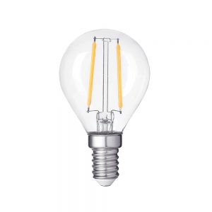 LED BULB G45 4W 400LM E14 175-265V 2700K FILAMENT CLEAR GLASS DIMMABLE