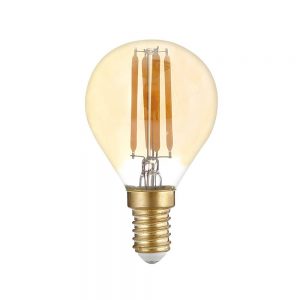 LED BULB G45 4W 400LM E14 175-265V 2700K FILAMENT GOLDEN GLASS DIMMABLE