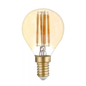 LED CETLE G45 E14 4W 400LM 2500K AC220-240V GOLDEN GLASS