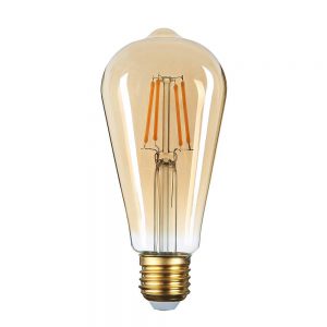 LED BULB ST64 4W 400LM 2500K AC220-240V E27 GOLDEN GLASS