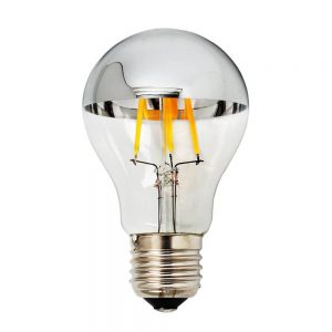 LED BULB A60 7W 800LM 2700K E27 175-265V HALF SILVER GLASS