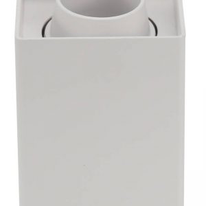 SPOTLIGHT FIXTURE SQUARE PLASTIC GU10-SOCKET WHITE IP20 MAX-10W