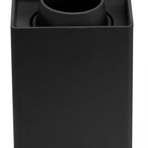 SPOTLIGHT FIXTURE SQUARE PLASTIC GU10-SOCKET BLACK IP20 MAX-10W