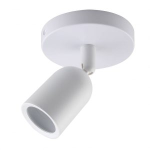 SPOTLIGHT FIXTURE PLASTIC WHITE GU10-SOCKET IP20 MAX-10W