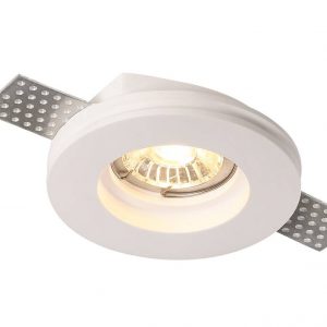 CEILING FITTING TRIMLESS RECESSED GYPSUM ROUND GU10-SOCKET MAX-35W