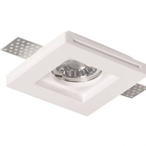 CEILING FITTING TRIMLESS RECESSED GYPSUM SQUARE GU10-SOCKET MAX-35W