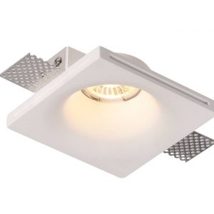 CEILING FITTING TRIMLESS RECESSED GYPSUM SQUARE GU10-SOCKET MAX-35W