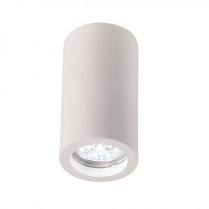 CEILING LAMP SURFACE ROUND GYPSUM GU10-SOCKET MAX-10W