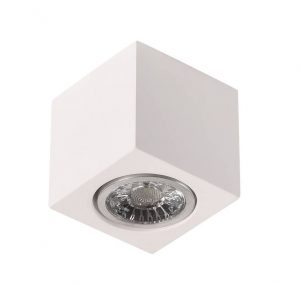 CEILING LAMP SURFACE SQUARE GYPSUM GU10-SOCKET MAX-10W