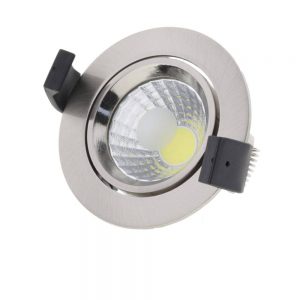 8W LED COB DOWNLIGHT ROUND ROTATABLE 6000K – INOX