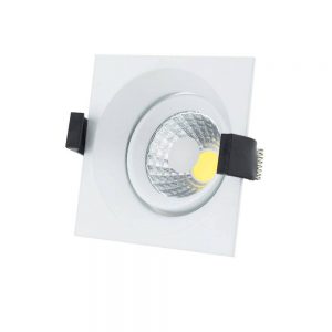 8W LED COB DOWNLIGHT SQUARE ROTATABLE 6000K