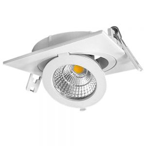 12W LED COB DOWNLIGHT SQUARE ADJUSTABLE 2700K