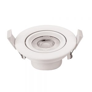 7W LED COB DOWNLIGHT ROUND ROTATABLE AC100-240V 525LM 4500K