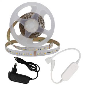 SMART LED STRIP SET ADAPTER + WIFI CONTROLLER DC12V 5050 + 2835 RGB + WH 60 SMD IP20