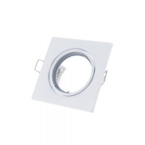 SQUARE RING ADJUSTABLE WHITE BODY 82*82*29mm G5.3