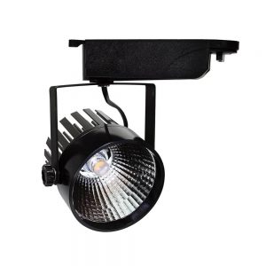 LED TRACK LIGHT 12W 110-240V COB BLACK BODY 6000K