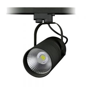 LED TRACK LIGHT 25W 110-240V COB BLACK BODY 6000K