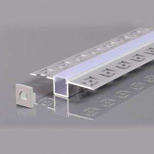 ALUMINIUM PROFILE FOR LED STRIP GRAY L=2m 21.3x26x12.6mm