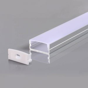 ALUMINIUM PROFILE FOR LED STRIP GRAY L=2m 23.5x10x21.5mm