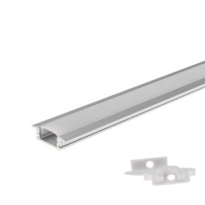 ALUMINIUM PROFILE FOR LED STRIP GRAY 6 mm L=2m – BUILT-IN