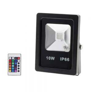 10W LED FLOODLIGHT RGB WITH REMOTE CONTROL- IP65