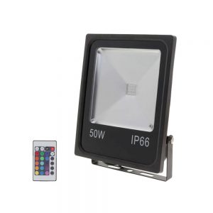 50W LED FLOODLIGHT RGB WITH REMOTE CONTROL- IP65