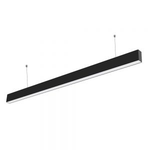 LED LINEAR SUSPENDED LIGHTS 40W AC200-240V BLACK BODY 6000K