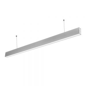 LED LINEAR SUSPENDED LIGHTS 40W AC200-240V SILVER BODY 6000K