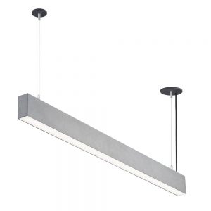 LED LINEAR SUSPENDED LIGHTS LINKABLE 50W AC200-240V SILVER BODY 4000K