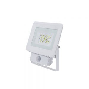 LED SMD FLOODLIGHT WHITE 30W AC170-265V 100° IP65 2700K – WITH SENSOR