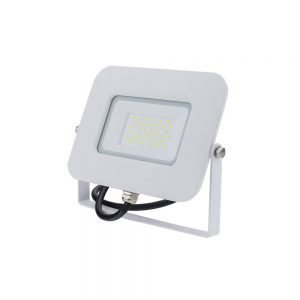 LED SMD FLOODLIGHT WHITE EPISTAR 30W AC170-265V 150° IP65 6000K 70CM CABLE