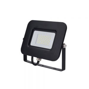 LED SMD FLOODLIGHT BLACK EPISTAR 30W AC170-265V 150° IP65 6000K 70CM CABLE