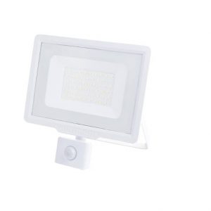 LED SMD FLOODLIGHT WHITE 50W 4000LM AC220-265V 120° IP65 6000K – WITH SENSOR