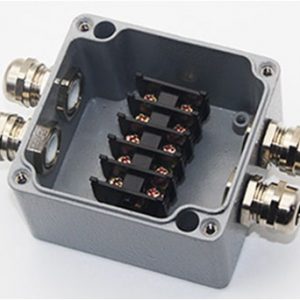 WATERPROOF ALUMINIUM BOX TERMINAL BLOCK IP68 450V/24A – 4 TERMINALS