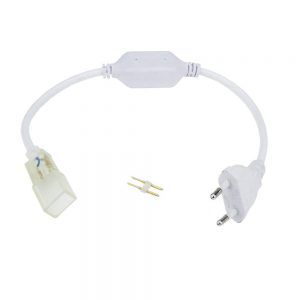 LED FLEX-NEON INPUT CABLE + CONNECTOR + PLUG