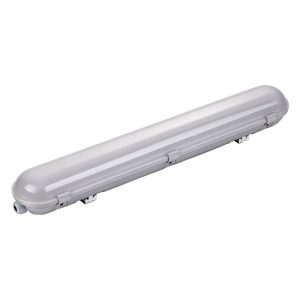 LED WATERPROOF LIGHT FIXTURE IP65 120CM 40W 100LM/W 6000K – STAINLESS STEEL CLIPS WITH CONNECTOR CABLE GLET