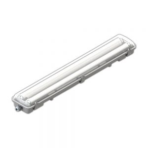 FIXTURE WITH LED TUBE T8 2*60CM 2*9W IP65 6000K