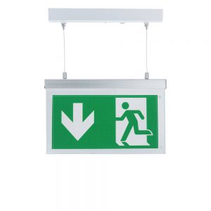 LED HANGING EMERGENCY EXIT LIGHT 3.6V 900mAh 3-hours Emergency Duration with PVC Legend