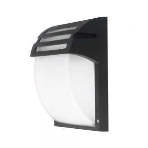 WALL LIGHT MATT BLACK ALUMINIUM 1*E27