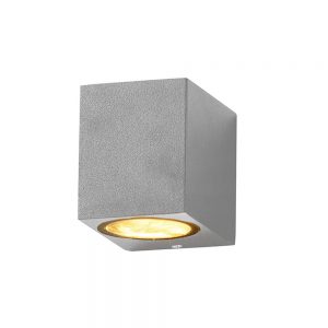 WALL LAMP ALUMINIUM SILVER BODY IP54 GU10 SOCKET AC220-240V