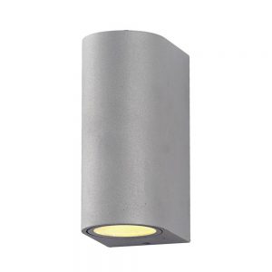 WALL LAMP ALUMINIUM SILVER BODY IP54 2*GU10 SOCKET AC220-240V