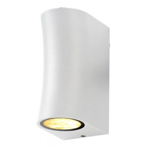 WALL LAMP ALUMINIUM WHITE BODY IP44 2*GU10 SOCKET AC220-240V