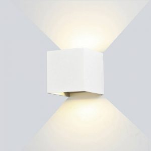 LED WALL LIGHT EPISTAR AC100-240V 6W IP54 660LM WHITE BODY 3000K