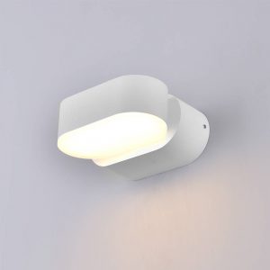 LED WALL LIGHT EPISTAR AC100-240V 6W IP54 660LM WHITE BODY 3000K