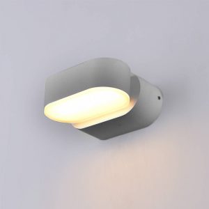 LED WALL LIGHT EPISTAR AC100-240V 6W IP54 660LM GREY BODY 3000K