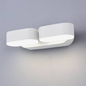 LED WALL LIGHT EPISTAR AC100-240V 2*6W IP54 1320LM WHITE BODY 3000K