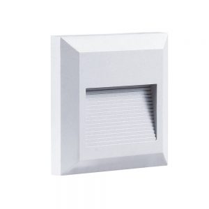 LED STEP LIGHT SQUARE WHITE 2W 3000K 120LM AC100-240V IP65