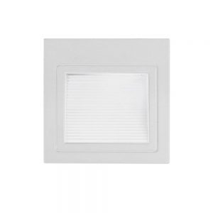 LED STEP LIGHT SQUARE WHITE 3W 4200K 195LM AC220-240V IP20